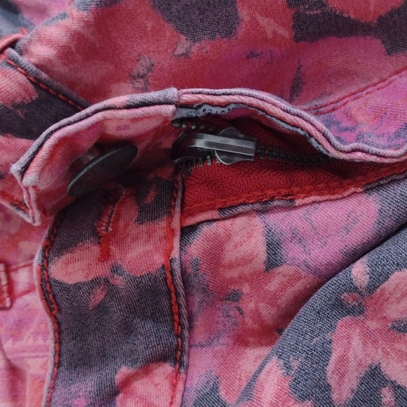 Flip Side Pink Low Rise Reversible Skinny Jeans Size 5 - Picture 13 of 16